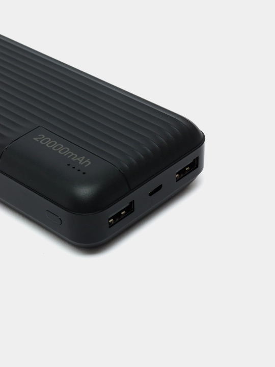 Tashki akkumulyator Power Bank KP KP-24, 20000 mA/soat, qora
