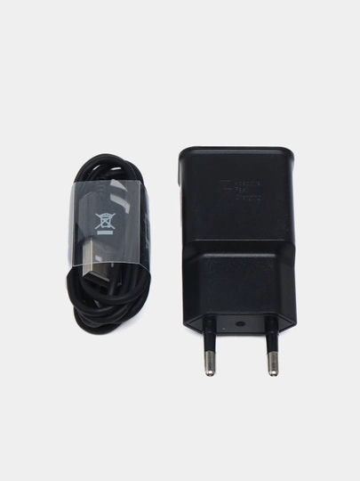 Zaryadchik adapter Samsung Charger S10 Plus uchun, micro-USB Fast Charging