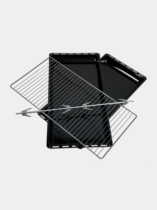 Gaz plita Ideal IEL9002 Inox, 5 konforkali, pech hajmi 105 litr, 90 * 60