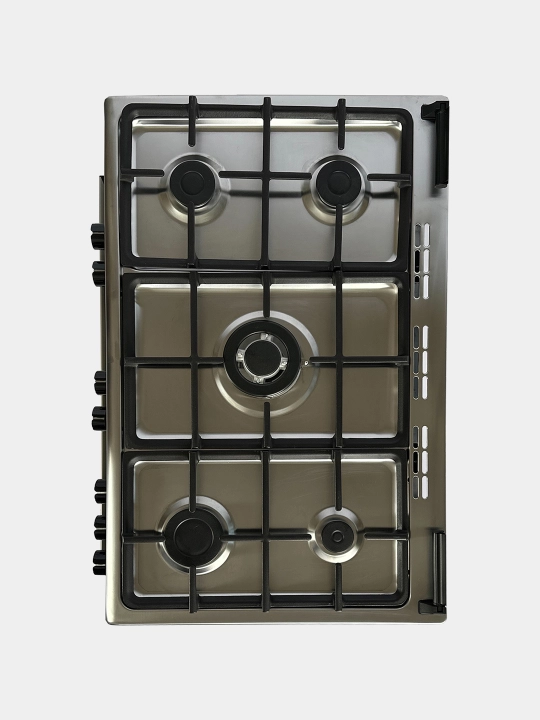 Gaz plita Ideal IEL9002 Inox, 5 konforkali, pech hajmi 105 litr, 90 * 60