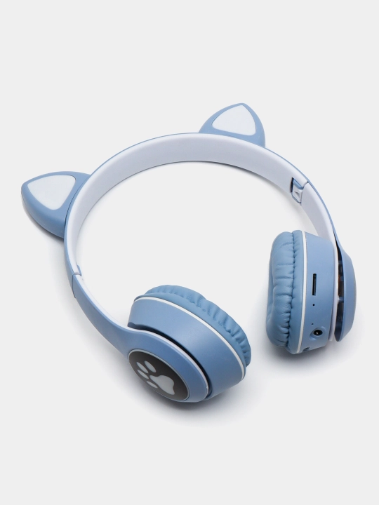 Simsiz quloqchin Cat Ear, yonadigan mushuk quloqlari bilan, Bluetooth