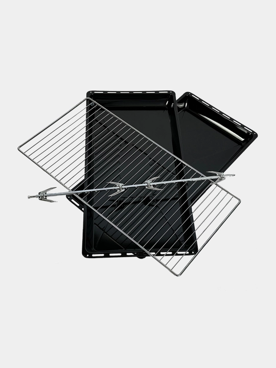 Gaz plita Ideal IEL9002 Inox, 5 konforkali, pech hajmi 105 litr, 90 * 60