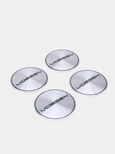 Шильдик-стикер на колпачок автомобильных дисков Kormetal — LOGOUZ-SHIELD-АЛЫЙ-SH56MM