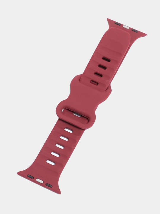 Ремешок силиконовый для Apple Watch  4, 5, 6, 7, 8, SE и Ultra, 40, 42, 44, 45, 49 мм