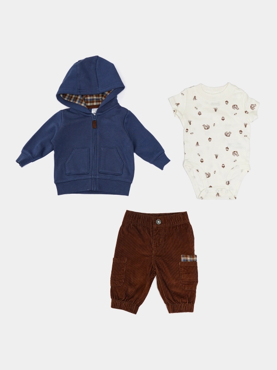Комплект из трех предметов для малышей Carters флисовая куртка