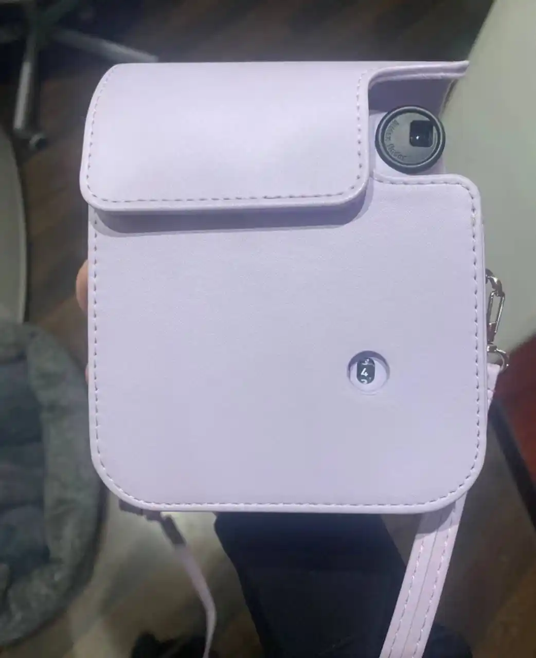 Tasma bilan charm g'ilof, keys Instax mini 12, mini 11, mini 7+/SE uchun