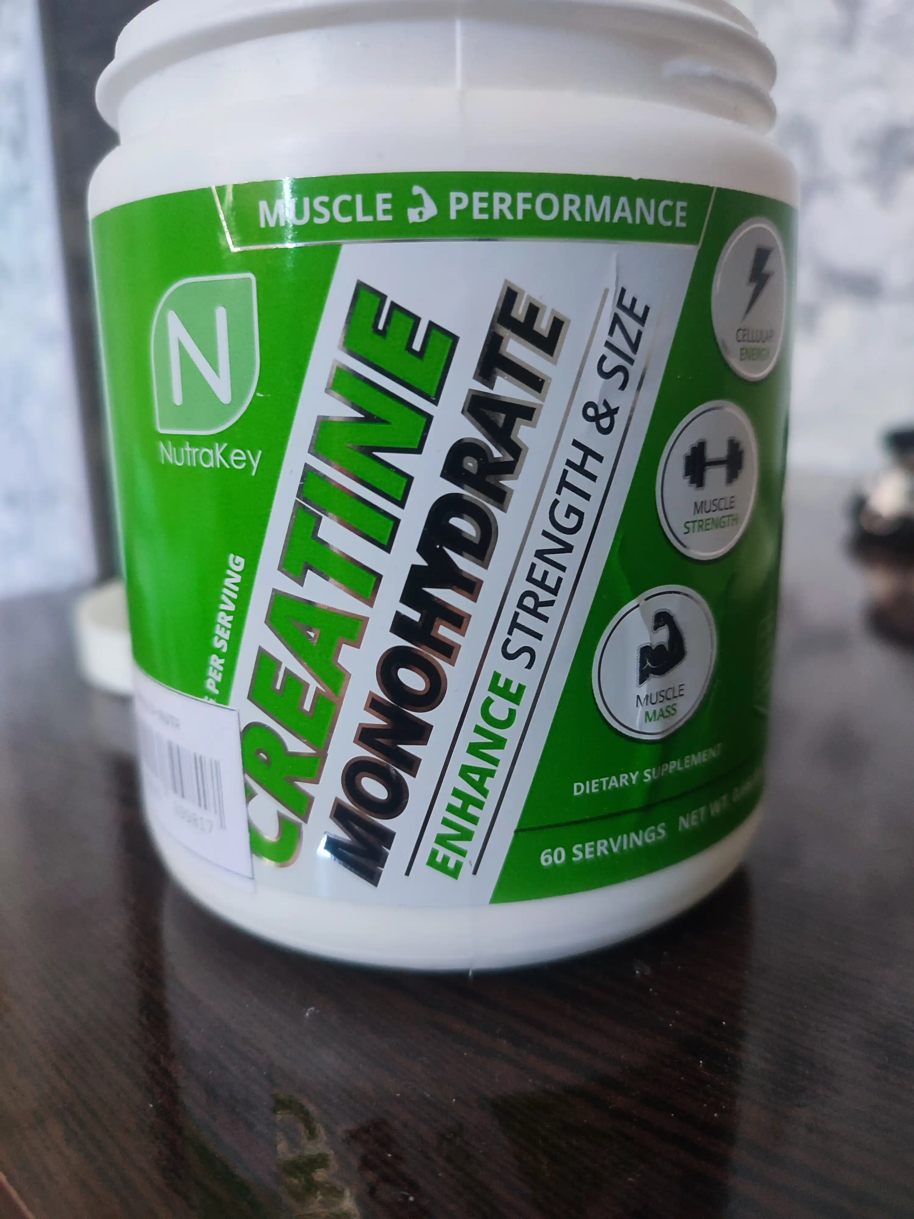 Aminokislotalar Nutrakey Creatine monogidrat, 300 g