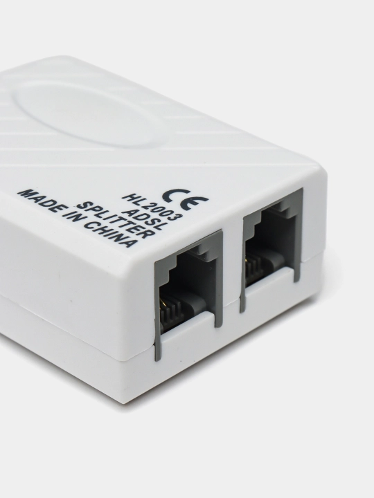 Uy telefoni va ADSL-modem uchun adapter, telefon qutisi