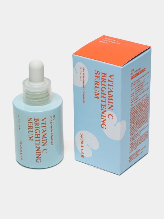 Yorituvchi zardob, S vitamini va peptidlar bilan Skin&Lab, Vitamin C Brightening Serum