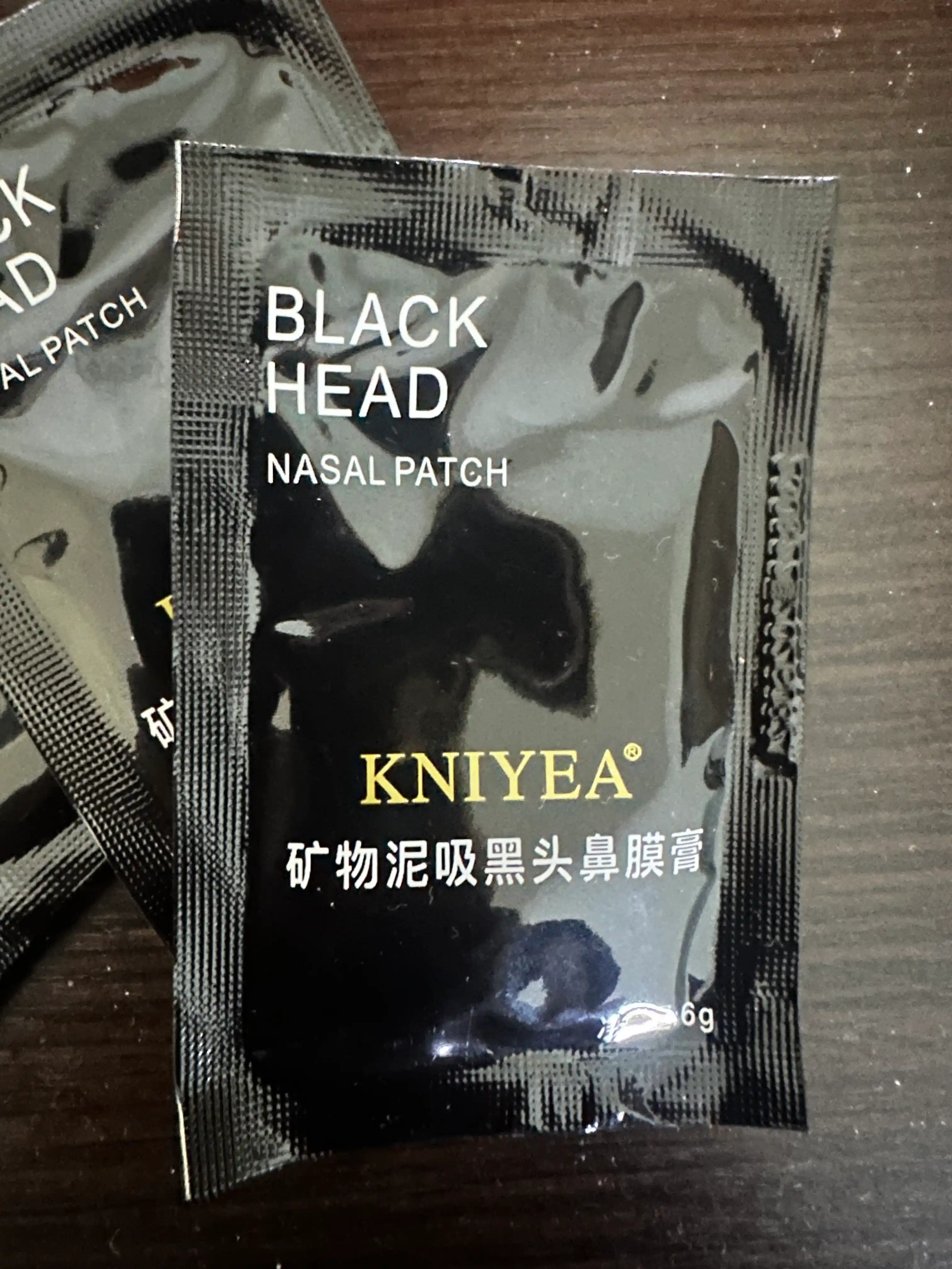 Маска для лица Kniyea Black Head, угольная, от черных точек 6 г, 5 шт