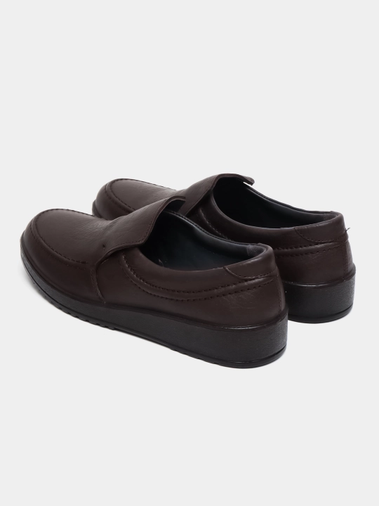 Erkaklar oyoq kiyimi, klassik, Salamander, charm maxsuloti, jigarrang remensiz