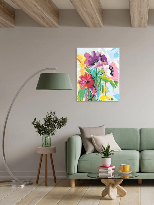 Картина, рисование по номерам ARTERY "Цветы", раскраска на холсте, 40 * 50 см