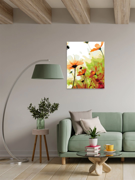 Картина, рисование по номерам ARTERY "Цветы", раскраска на холсте, 40 * 50 см