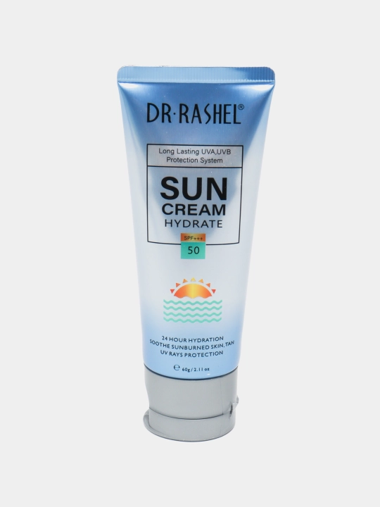 Namlantiruvchi, oqartiruvchi, qarilikga qarshi va aloe quyosh krem Dr.Rashel, SPF