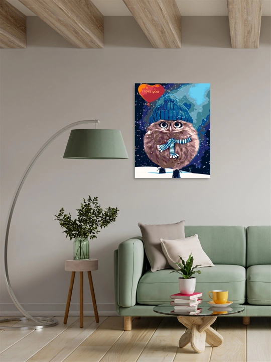 Raqamlar bo'yicha rasm chizish ARTERY Qushlar, holstda chizmachilik, 40 * 50 sm