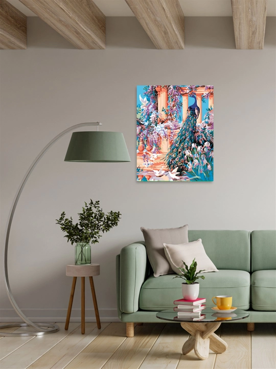 Raqamlar bo'yicha rasm chizish ARTERY Qushlar, holstda chizmachilik, 40 * 50 sm