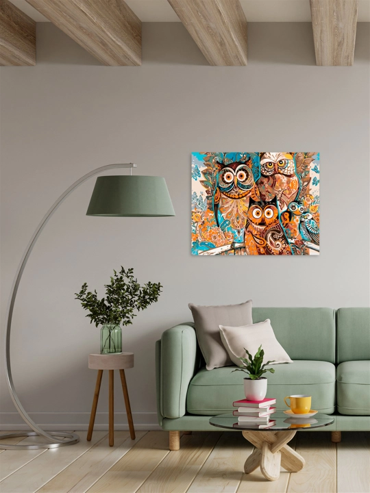 Raqamlar bo'yicha rasm chizish ARTERY Qushlar, holstda chizmachilik, 40 * 50 sm