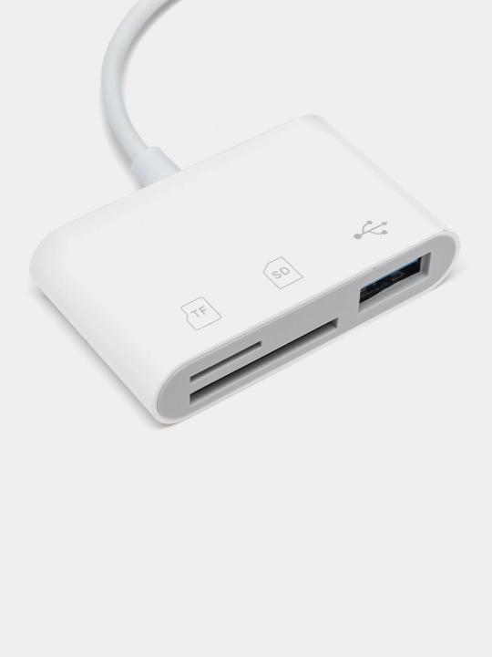 Устройство чтения карт памяти SD TF 3 в 1 Кардридер для Apple iPhone OTG-адаптер для iPad