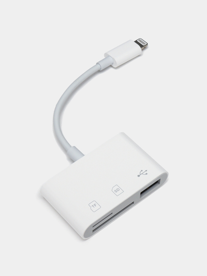 Устройство чтения карт памяти SD TF 3 в 1 для Apple iPhone OTG-адаптер для iPad Кардридер
