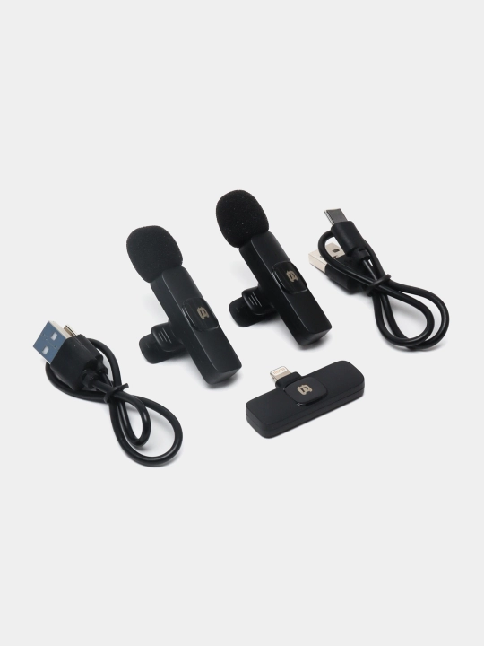 Simsiz mikrofon tizimi PULUZ PU3150B One-Trigger-Two Mini 2.4G