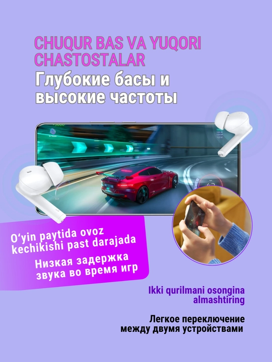 Беспроводные наушники Honor Choice Earbuds X5 Lite, до 35 часов воспроизведения