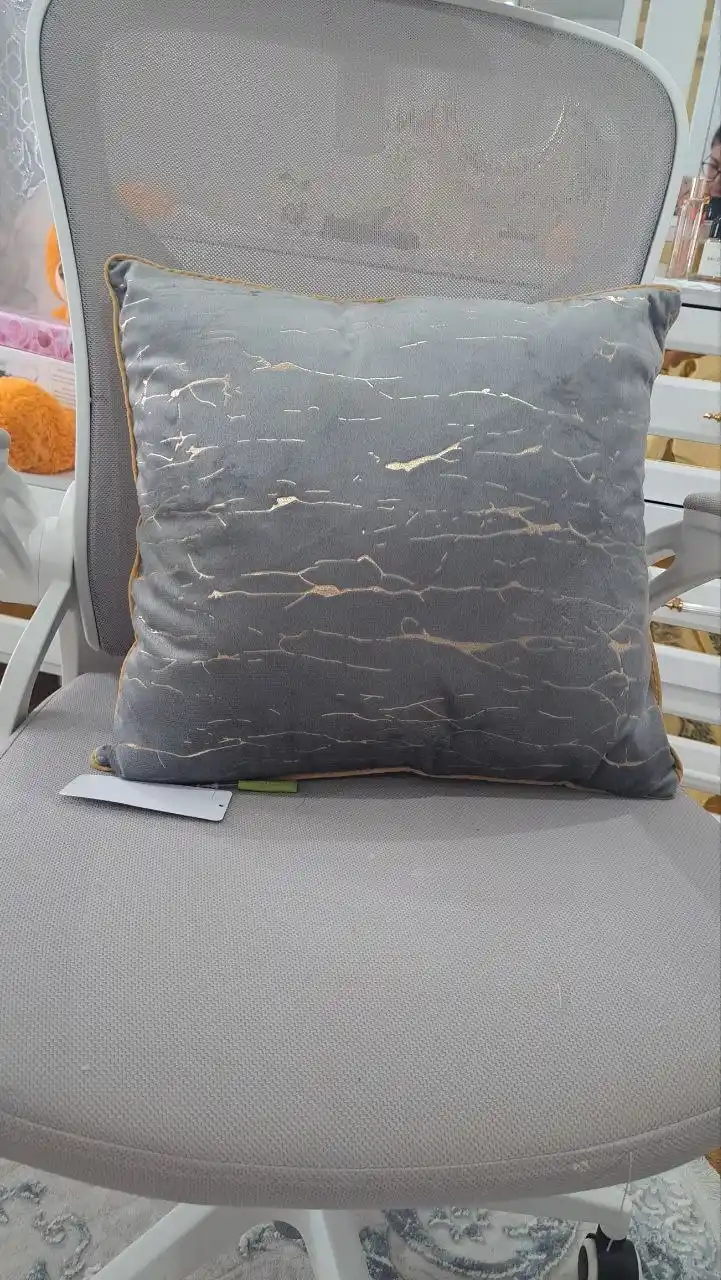 Dekorativ yostiq Yastex, baxmal, uy, ofis va avtomobil uchun, 40 * 40 sm