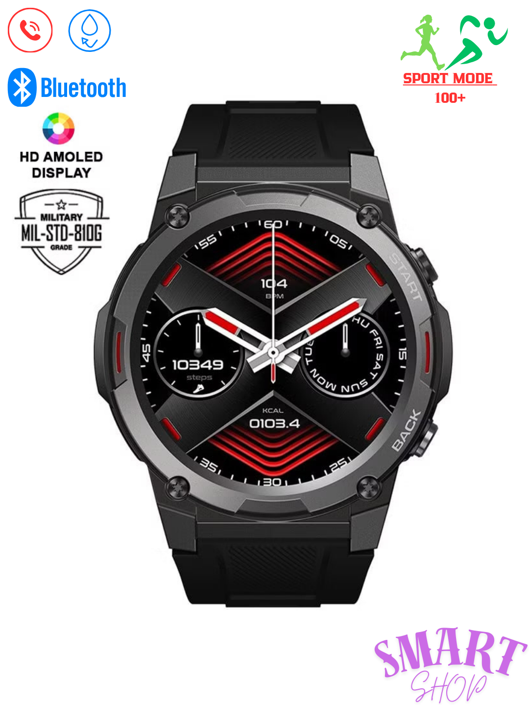 Умные наручные часы Zeblaze Vibe 7 Pro Smart Watch / Спорт Телефон, Музыка  купить по низким ценам в интернет-магазине Uzum (1020252)