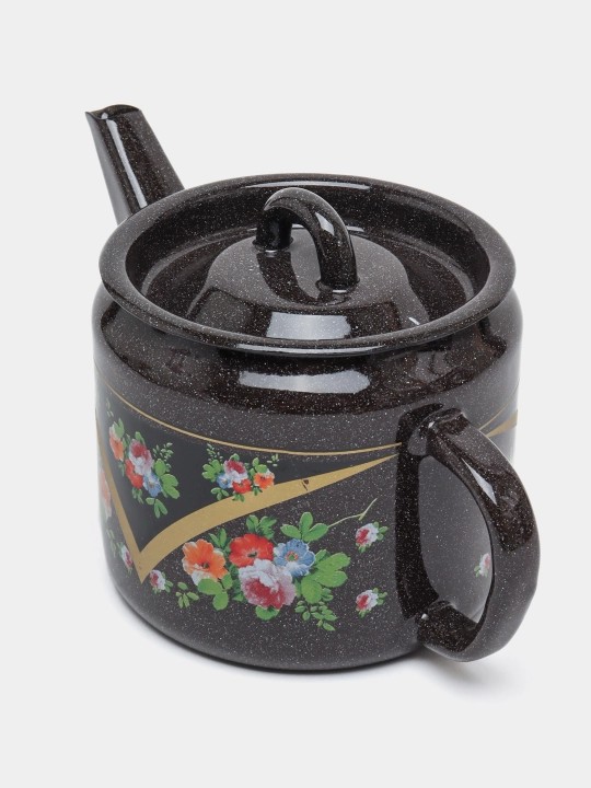 Чайник, чайник заварочный с крышкой 1 литр эмалированный