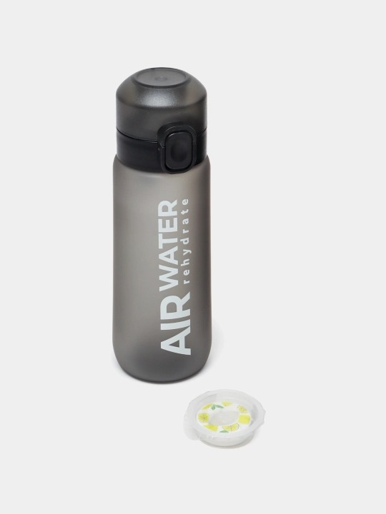 Бутылка для воды "Air Water", со вкусовой капсулой лимон, с трубочкой, 750 мл