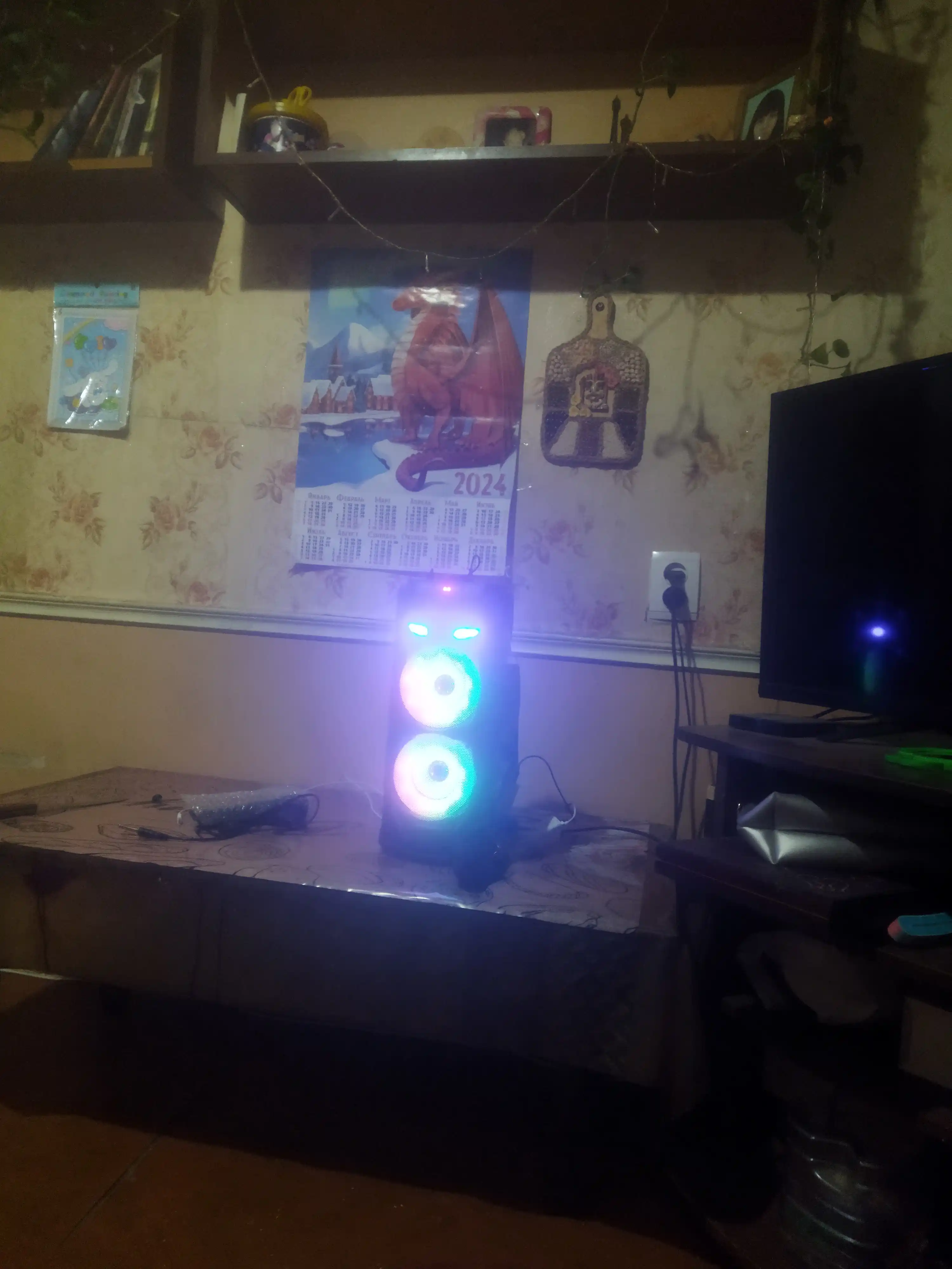 Portativ simsiz kolonka Sing-e, musiqali karaoke, Bluetooth, mikrofon sovg'aga