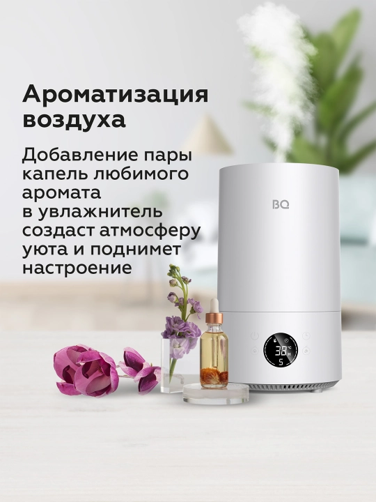 Havo namlagichi BQ HDR2004, havo aromatizatsiyasi bilan, hajmi 4.3 litr, quvvati 22 Vt