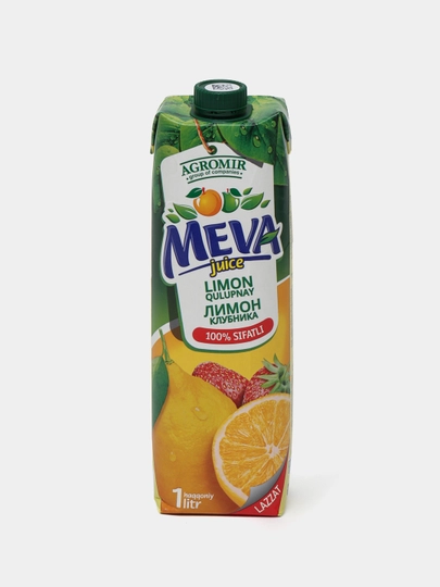 Сок Meva Лимон и клубника, 1 л — HASAN3-ЖДЛОЧЫС