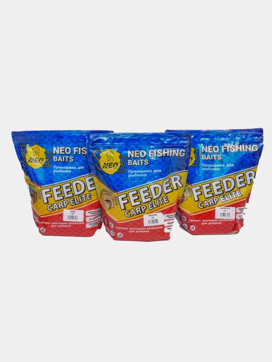 Прикормка сухая для рыбалки Feeder Carp Elite, NEO Fisjing Baits, 1 кг