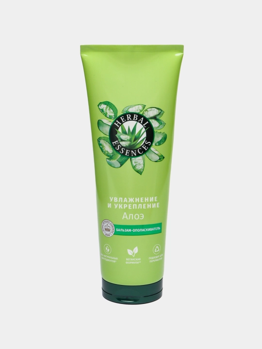 Balzam Herbal Essence, Aloe, quruq va zaif sochlar uchun, namlash va mustahkamlash, 250 ml