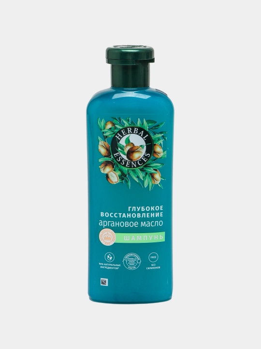 Шампунь Herbal Essences, Аргановое масло, для поврежденных волос, глубокое восстановление, 350 мл