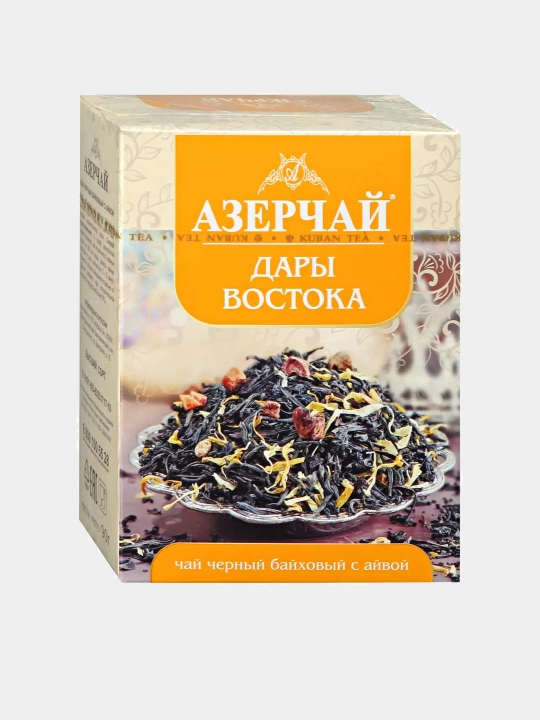Qora choy bayxli AZERCHAY Sharq sovg'alari, 90 gr