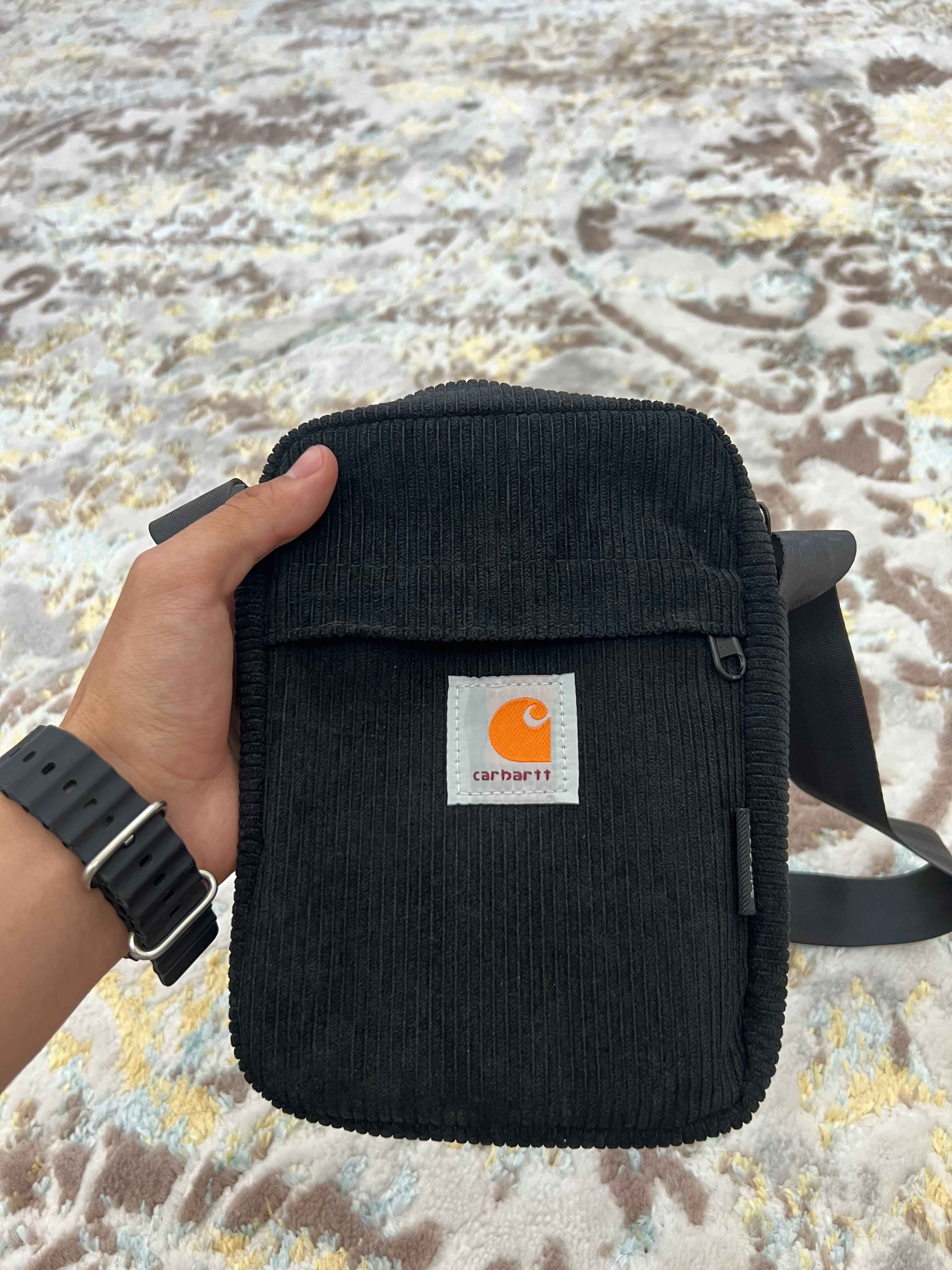 Сумка Carhartt Wip, через плечо, универсальная, унисекс, вельветовая, на ремне
