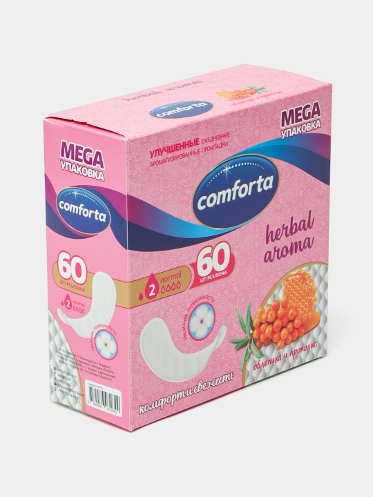 Kundalik prokladkalar Comforta chakanda, 60 dona