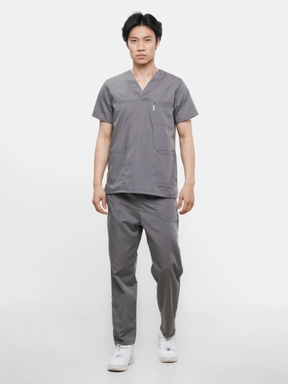 Мужская медицинская форма "Томас" — MEDWEAR-МУРЯХТ-СЕРЫЙ-L