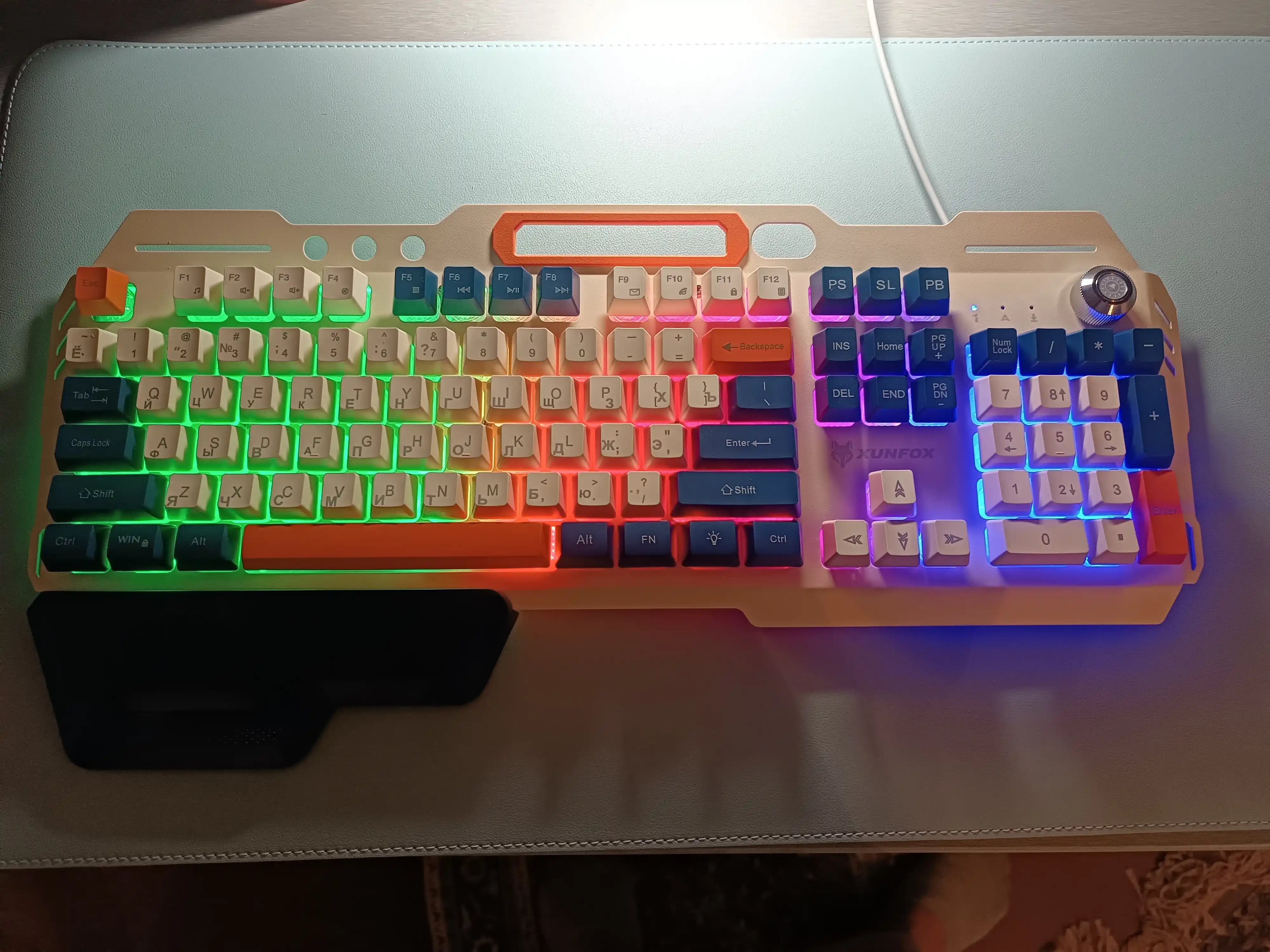 Клавиатура игровая, бесшумная, мембранная, Sunfox K90