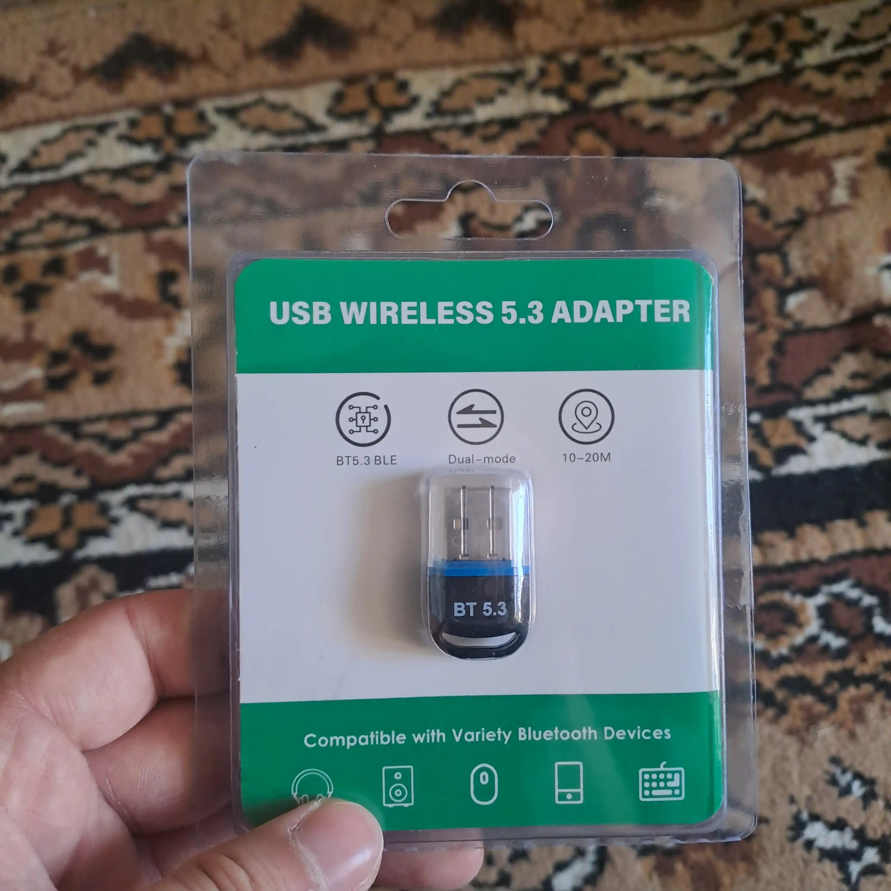 Bluetooth USB адаптер 5.3 — для ПК, колонок, наушников, геймпадов | Быстрый и стабильный