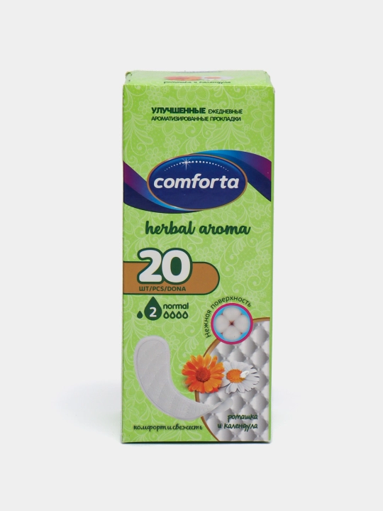 Ежедневные прокладки Comforta ромашка и календула, 20 шт