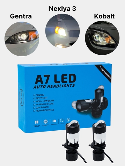 Светодиодные фонари с линзами для авто, LED лампы — MAGICAR-LED-СИНИЙ