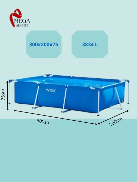 INTEX Basseyning oson to'plami 244 * 61 dan 450 * 220 gacha