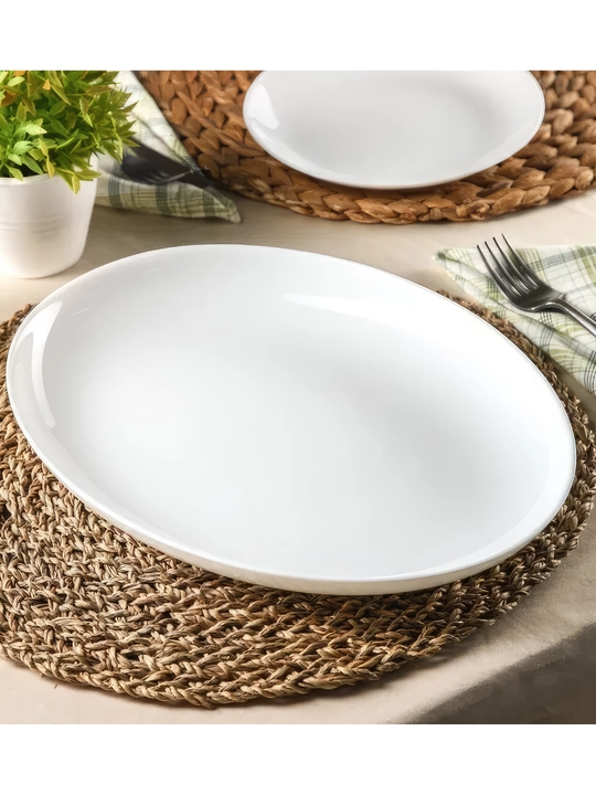 Oval idish, oq lyagan Luminarc, 33 * 25 sm
