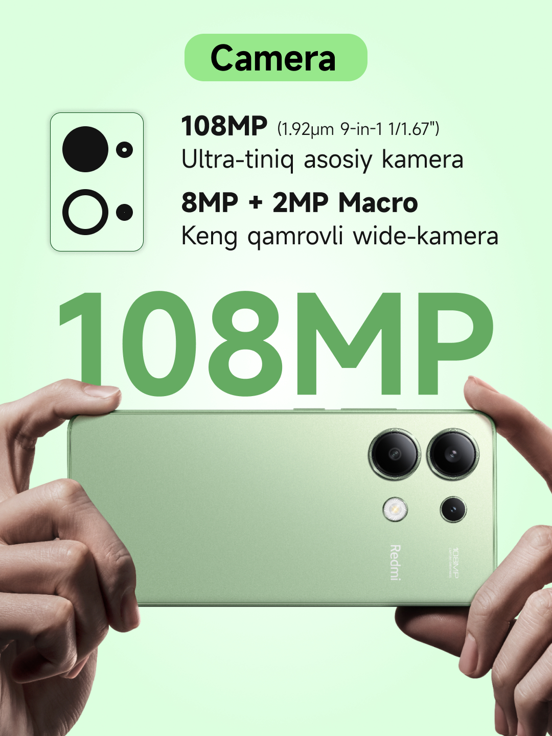 Смартфон Xiaomi Redmi Note 13, 8/256 ГБ, 8/128 ГБ, 6/128 ГБ, 6.67