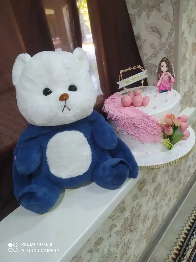 Мишка в капюшоне, мягкая игрушка