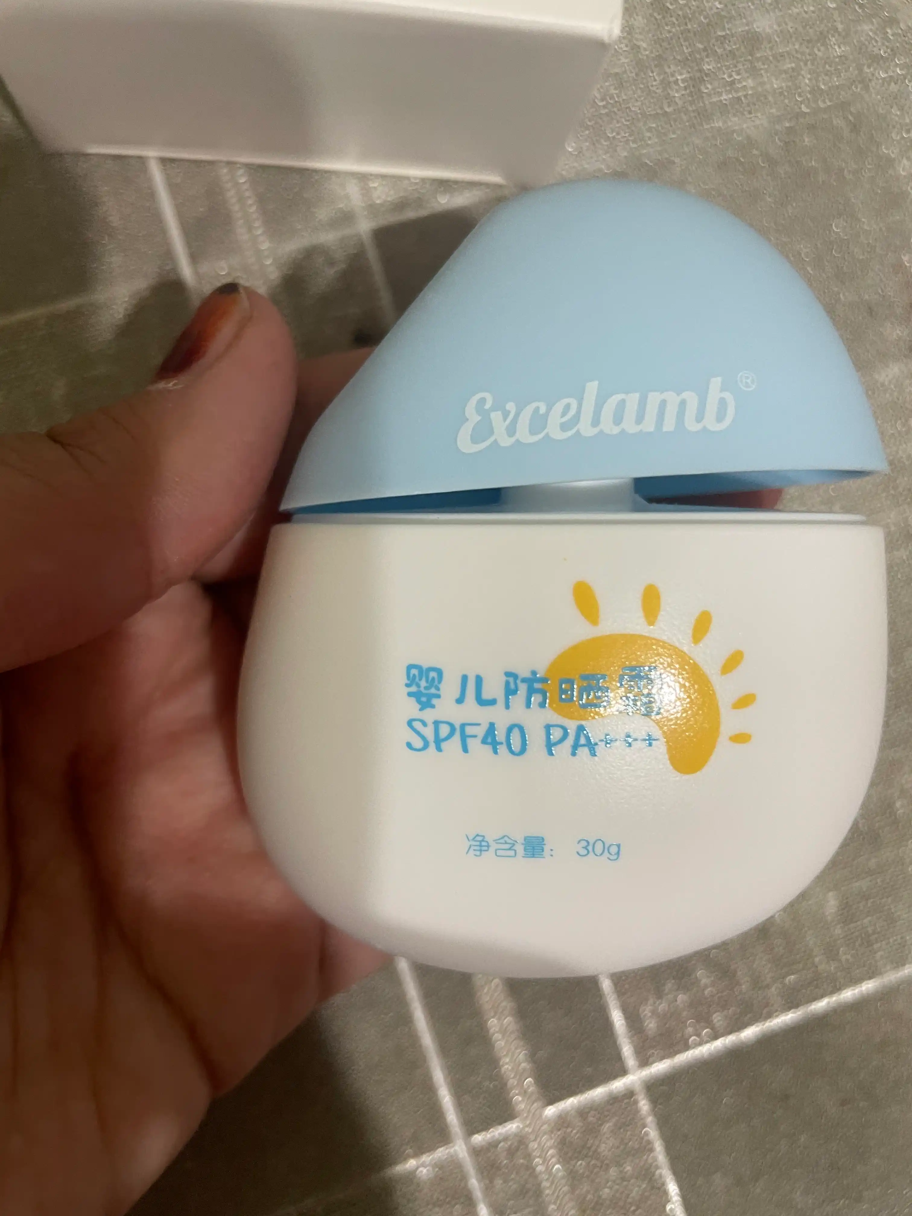 Детский солнцезащитный крем Excelamb натуральный, увлажняющий SPF 40+