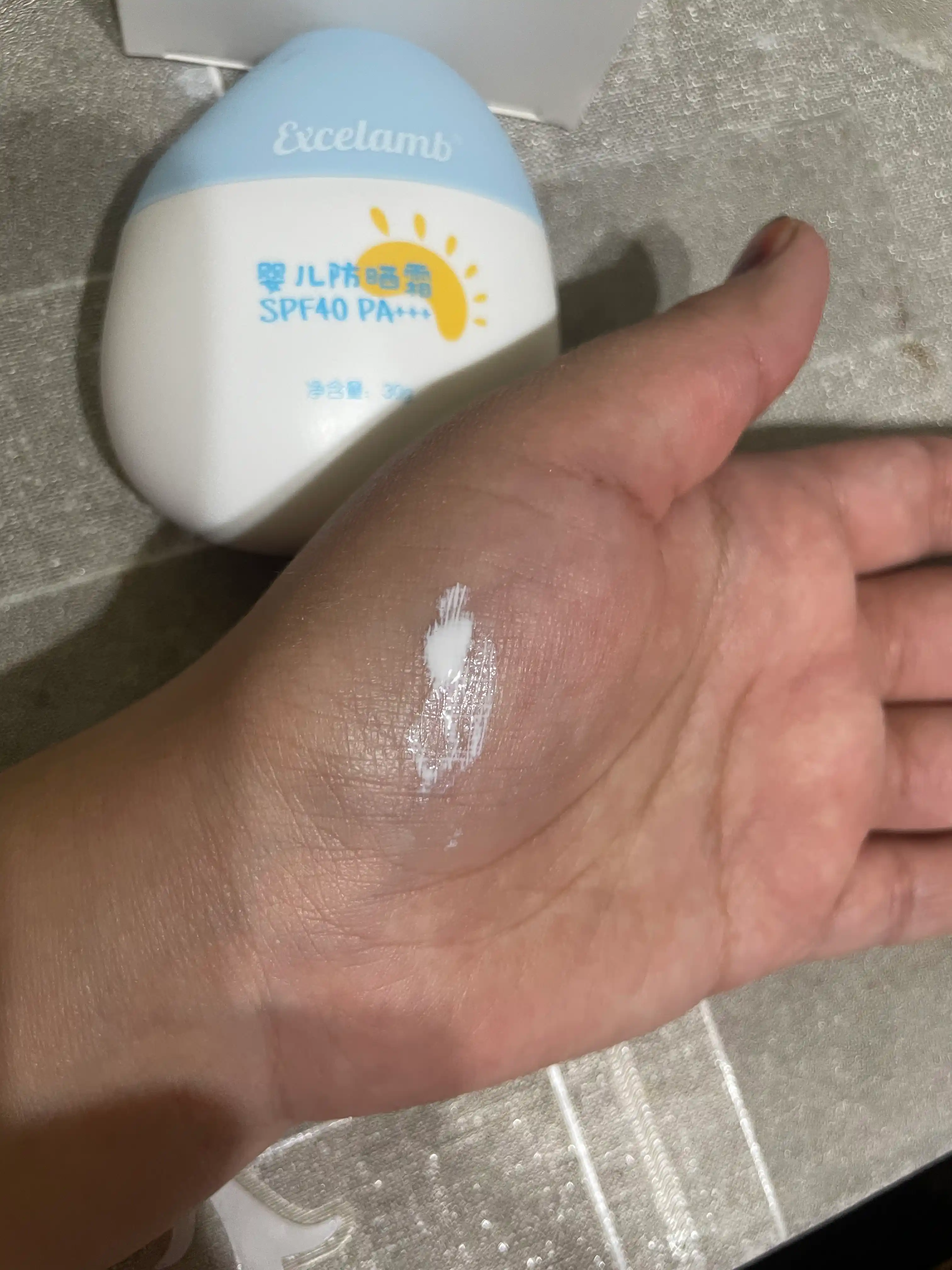 Детский солнцезащитный крем Excelamb натуральный, увлажняющий SPF 40+