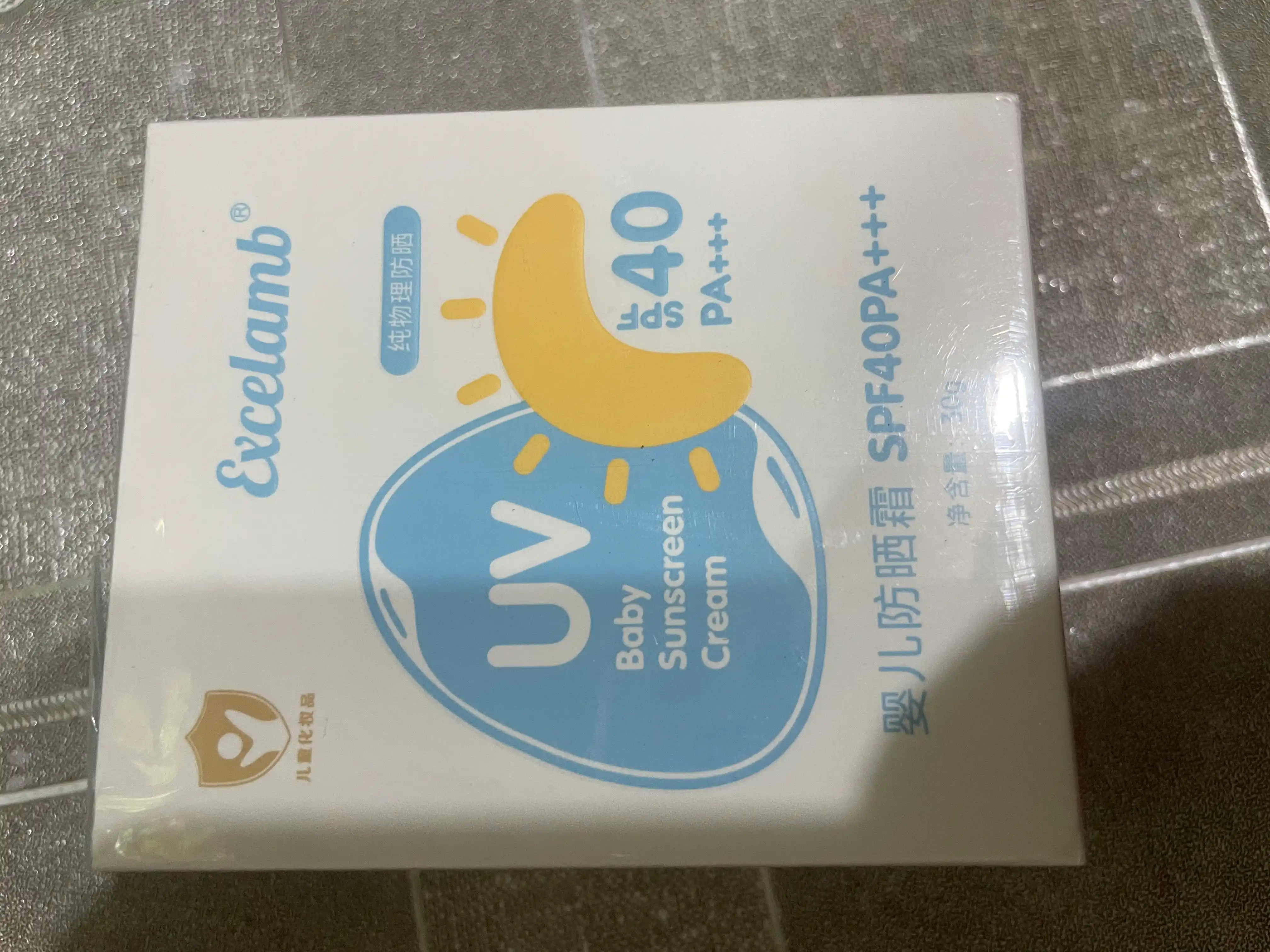 Детский солнцезащитный крем Excelamb натуральный, увлажняющий SPF 40+